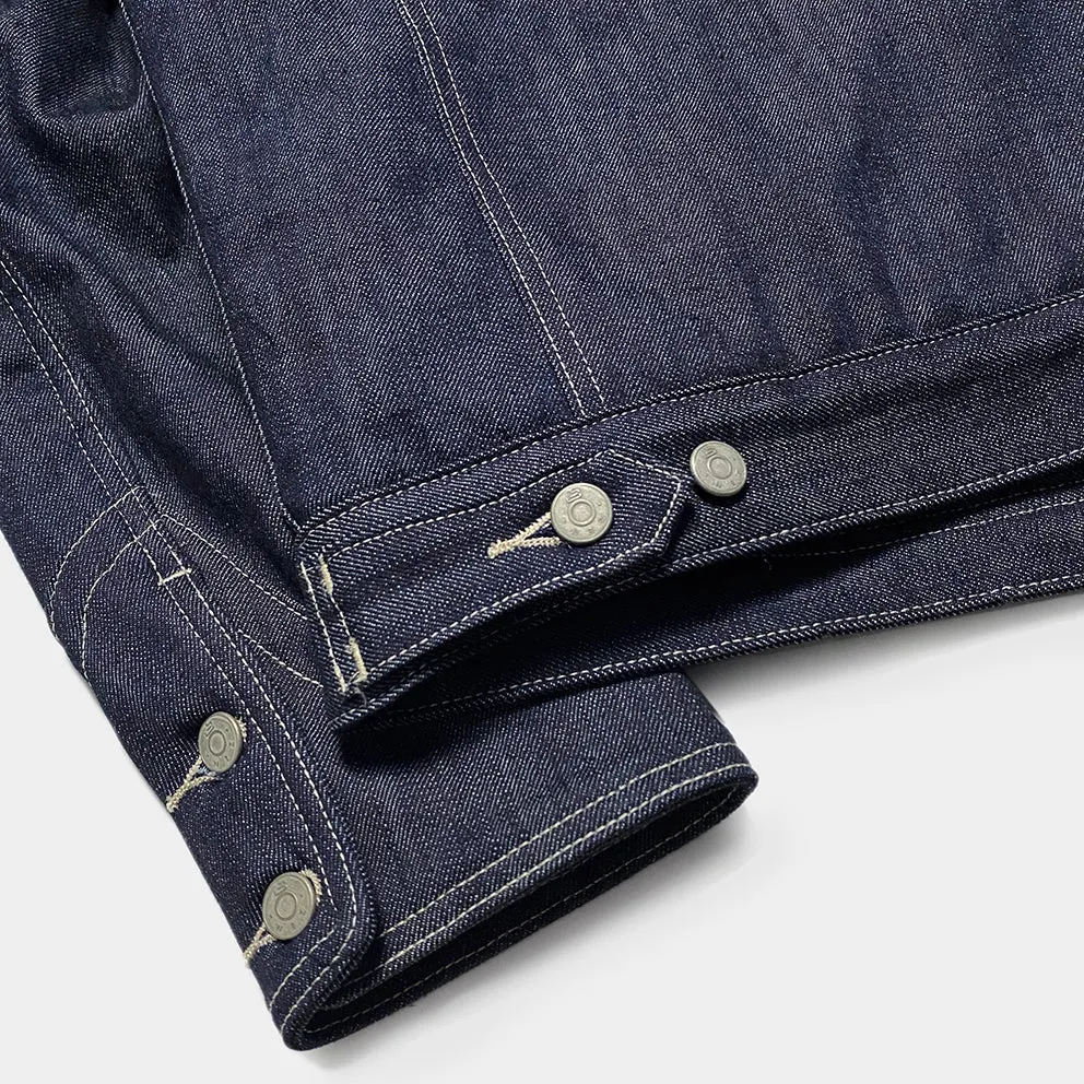 BZEN M.3139L WYOMING-R18 REGULAR FIT AMERICAN OUTDOORS INSPIRED SHERPA LINED DENIM JACKET-12OZ-HRH INDIGO