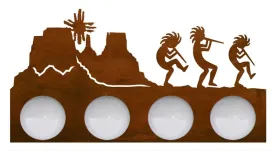 Kokopelli Four Light Fixture