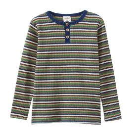 Milky Waffle Stripe Henley