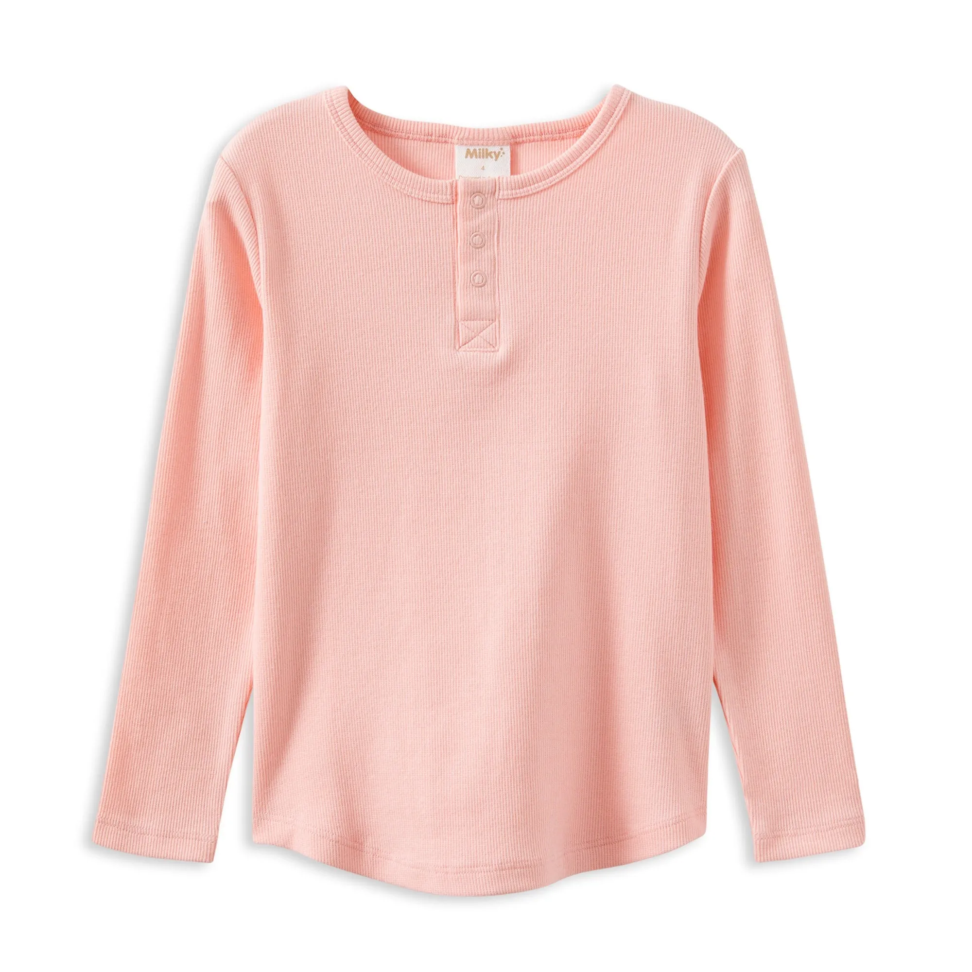 Milky Whisper Rose Henley