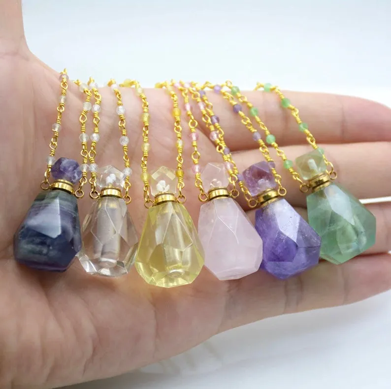 Miraculous Crystal Perfume Bottle Pendants