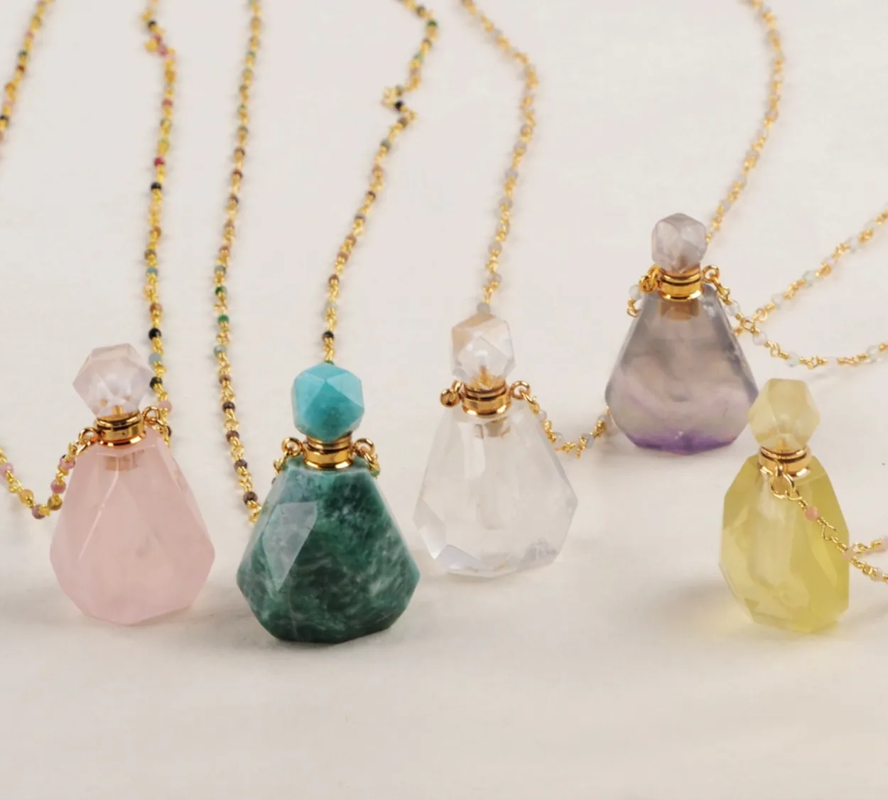 Miraculous Crystal Perfume Bottle Pendants