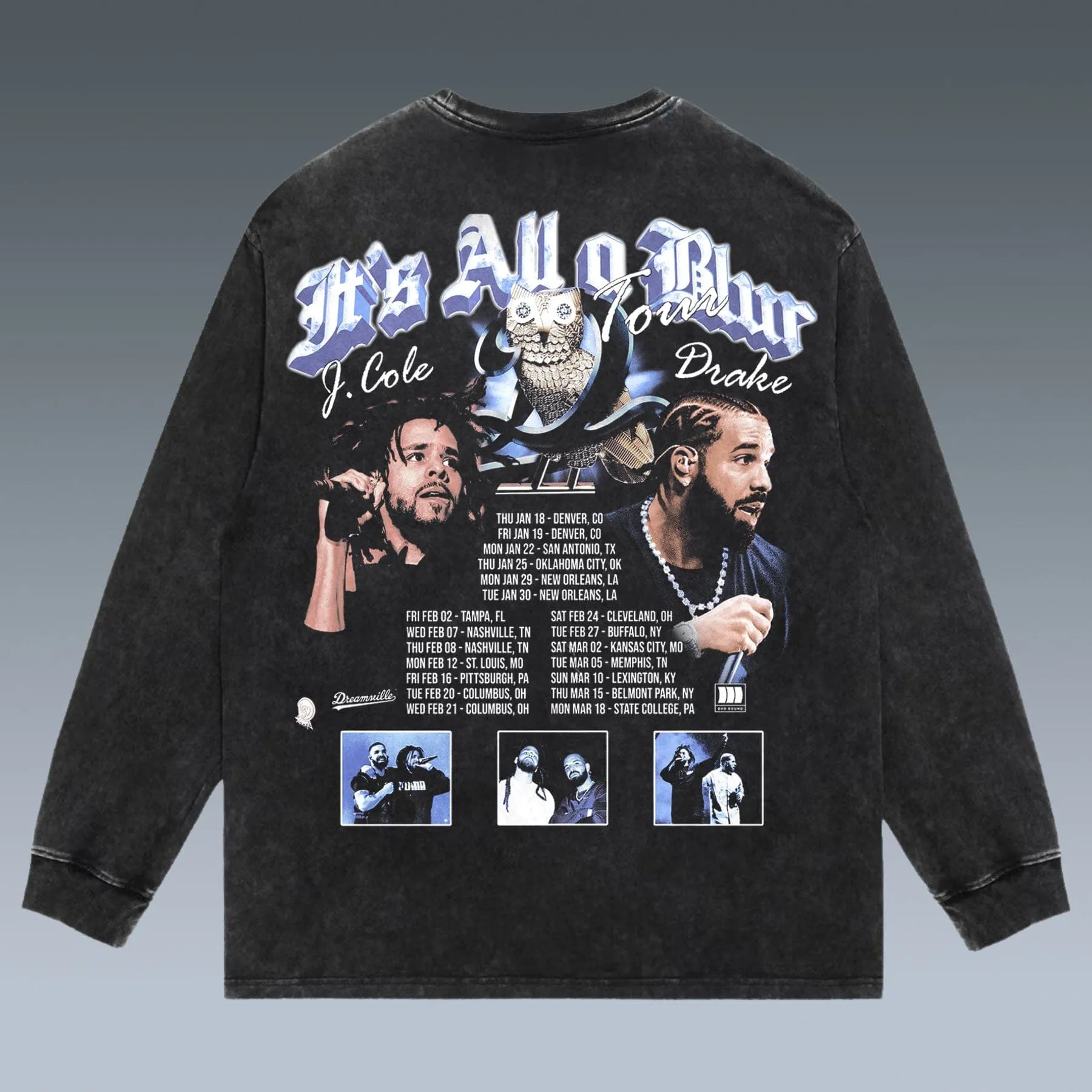 VINTAGE LONG SLEEVE TEE | DRAKE & J COLE