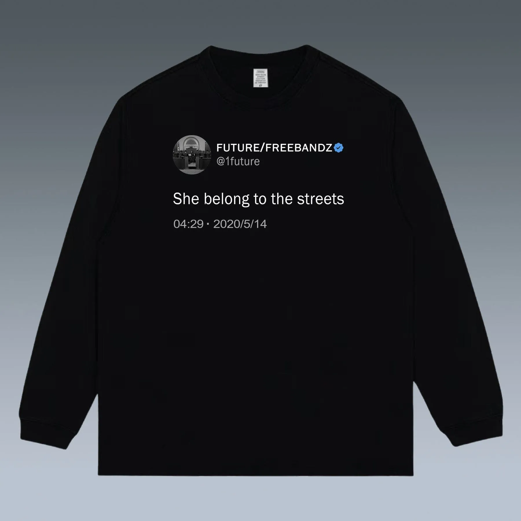 VINTAGE LONG SLEEVE TEE | FUTURE-SHE BELONG TO THE STREETS