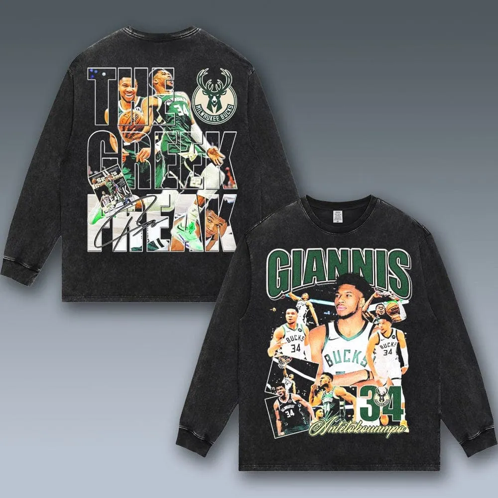 VINTAGE LONG SLEEVE TEE | GIANNIS ANTETOKOUNMPO