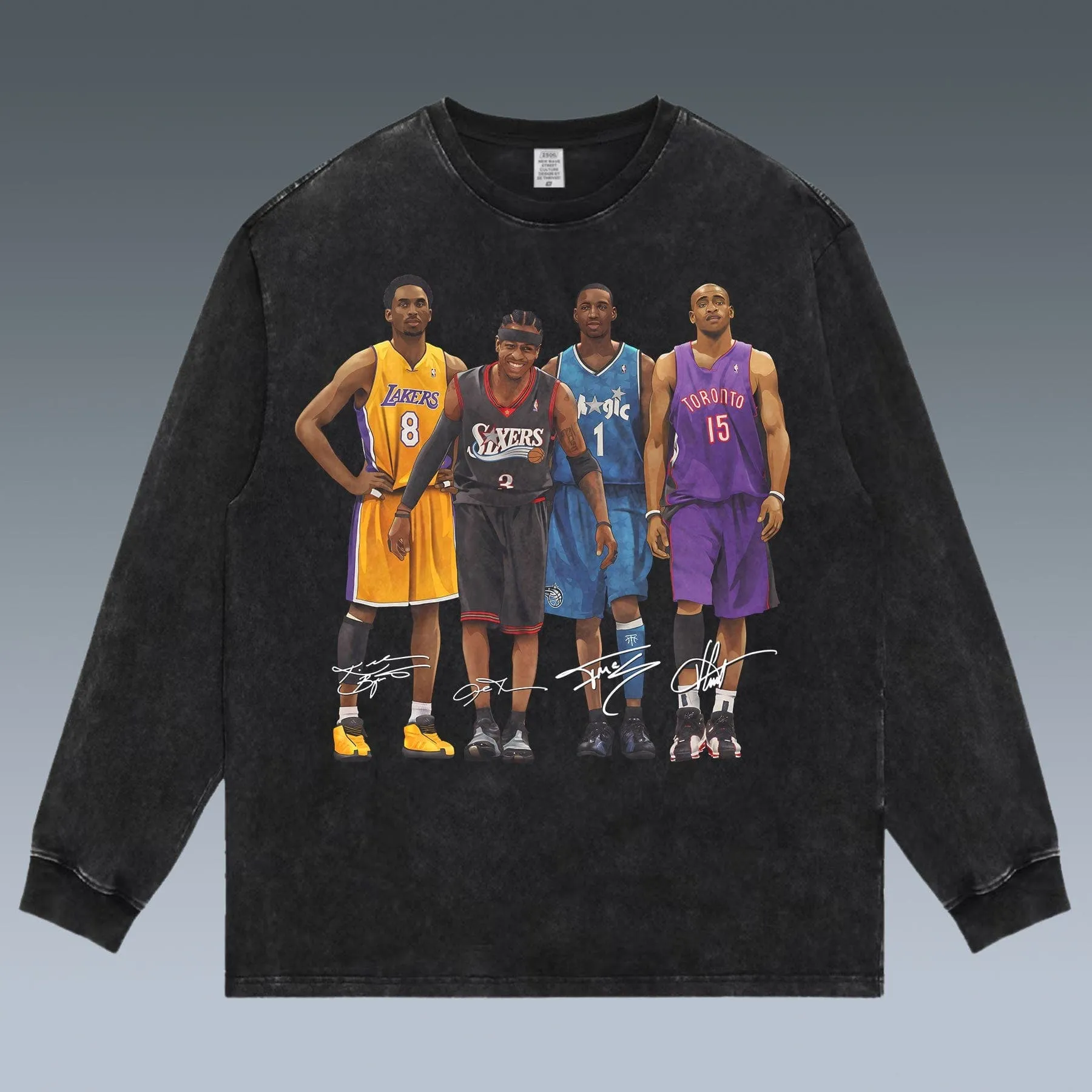 VINTAGE LONG SLEEVE TEE | KOBE-IVERSON-TMAC-VINCE CARTER